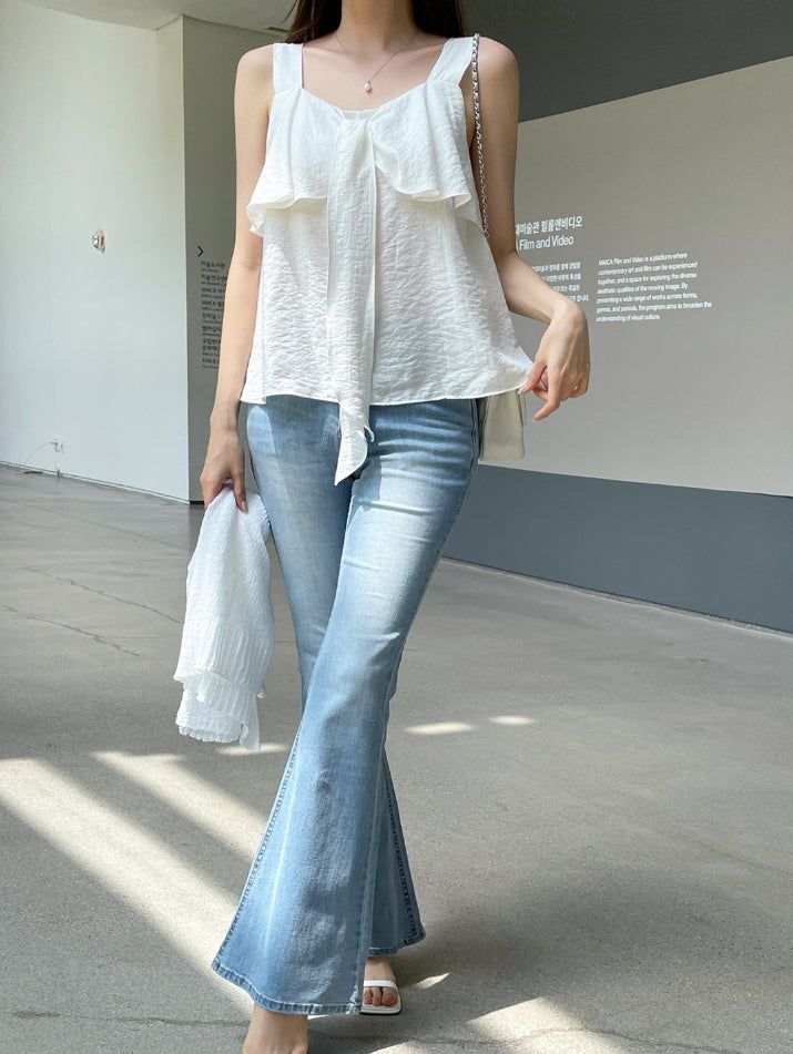 Jetine Span Slim Bootcut Denim Pants