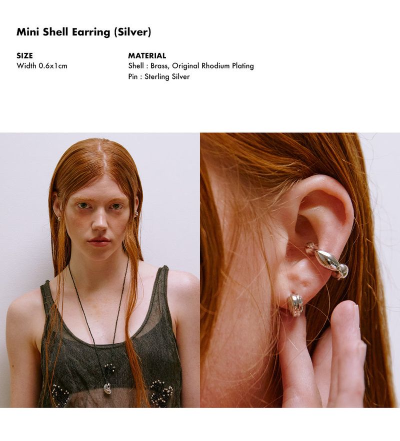Mini Shell Earring (Silver)