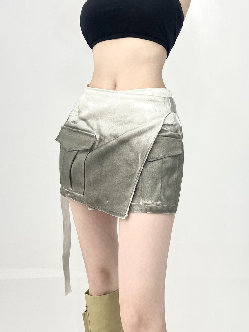 1030. Gradation wrap belt mini sk (2color)