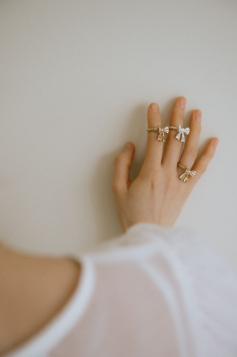[MADE] Ribbon ring (14k gold plated)