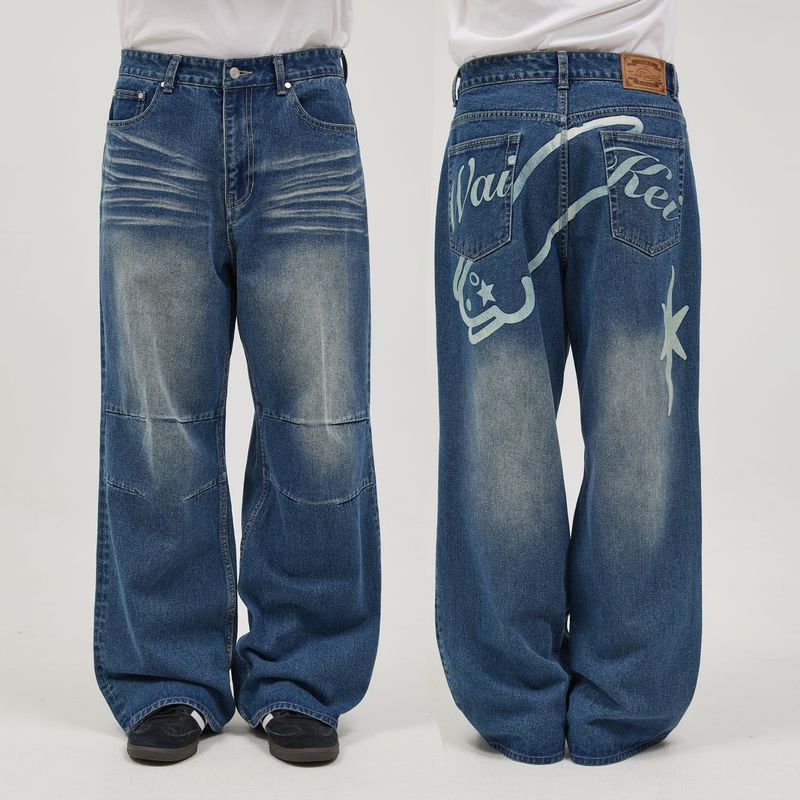 WaiKei（ワイケイ）の「Back Graphic Parachute Denim Pants（Pants）」