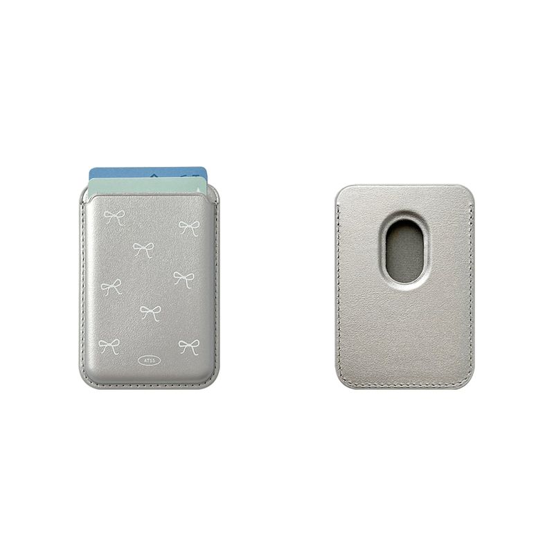 Ribbon Pattern MagSafe Card Wallet (single product)