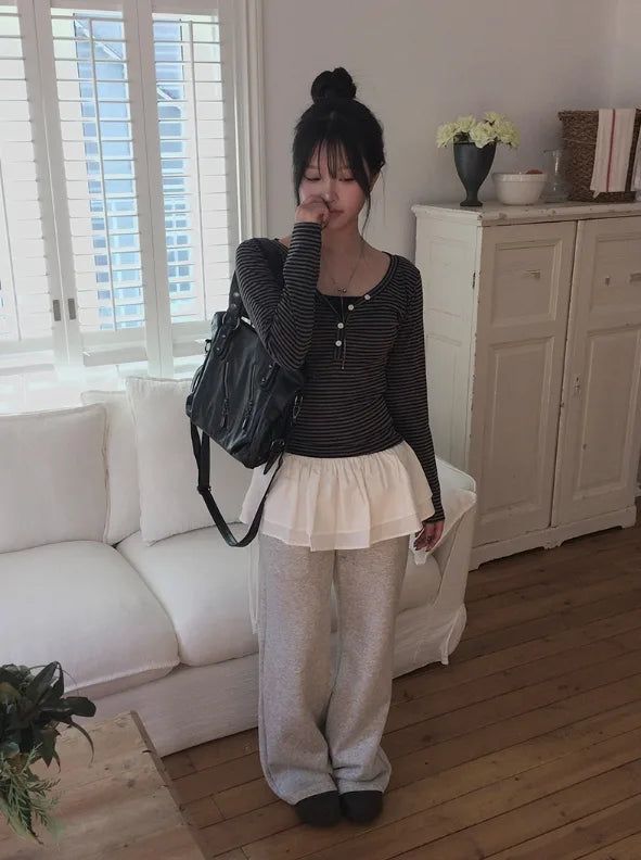 Moku Layered Wrap Tiered Skirt