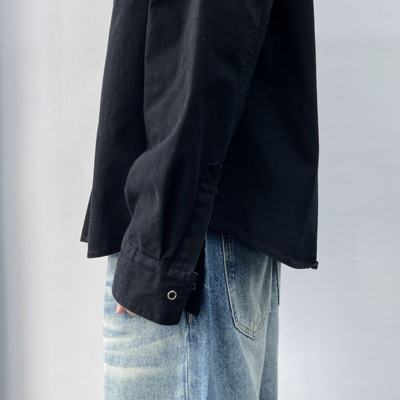 High-Street Structured Twill Shirt