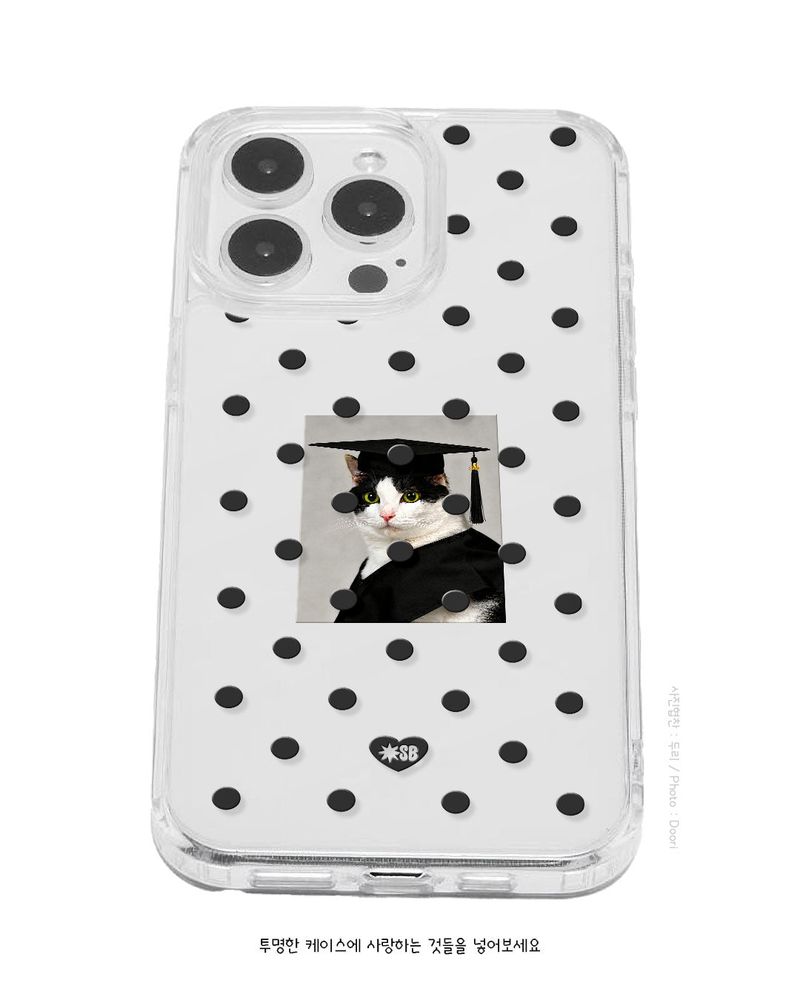 DOT JELLY Gel Hard Slim Phone Case - Black