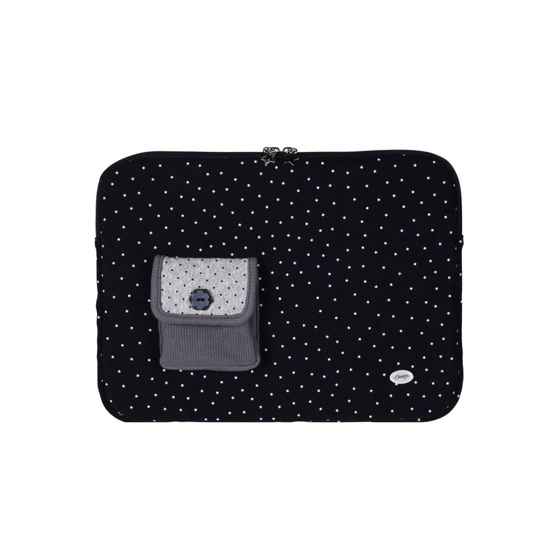 Star pocket notebook pouch_black