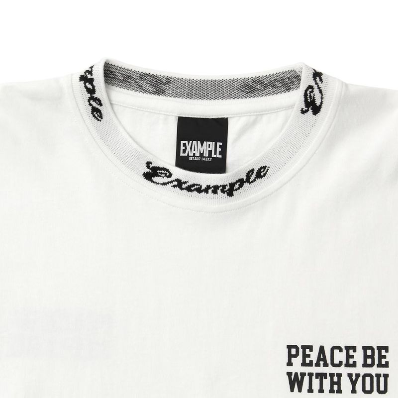 EXAMPLE CURSIVE CIRCLE LOGO BIGCOLLAR L/S TEE