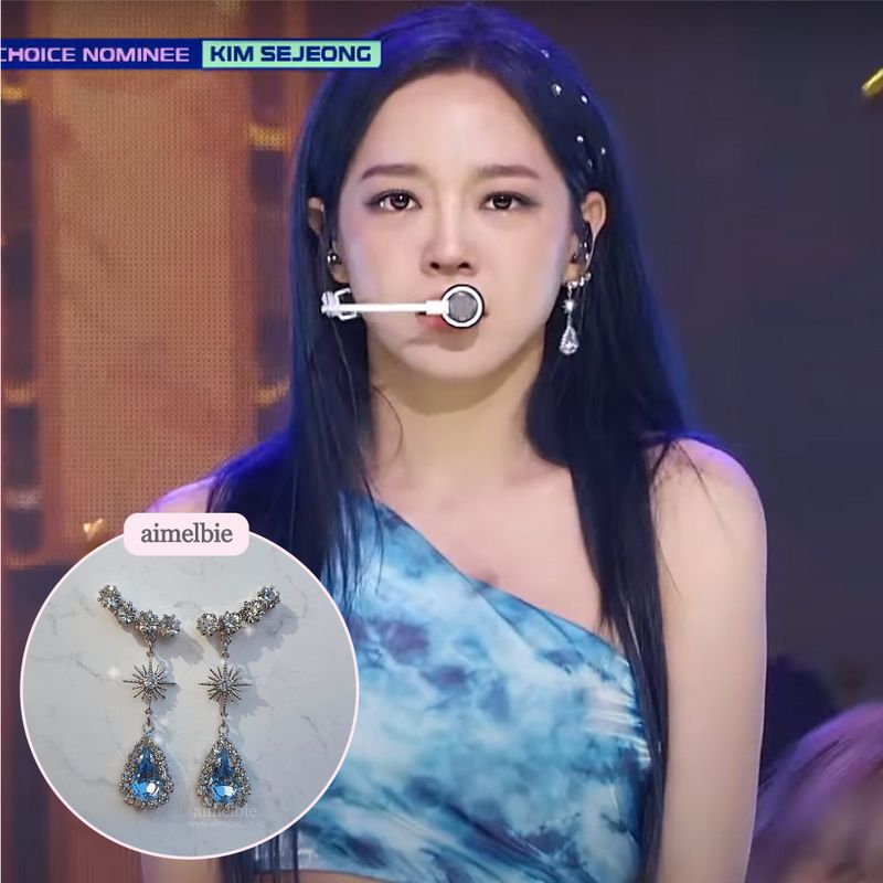 [IVE Liz Earring] Stellar Elf Earring - Light Sapphire