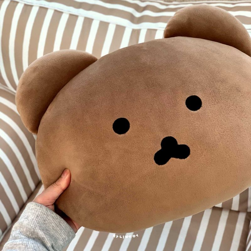 Chanibear Face Cushion (Brown)