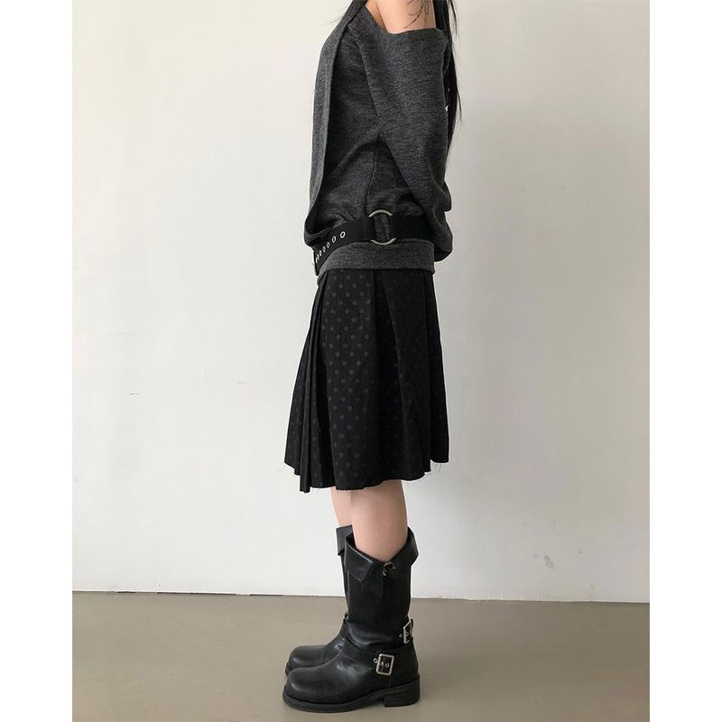 Dot Midi Skirt