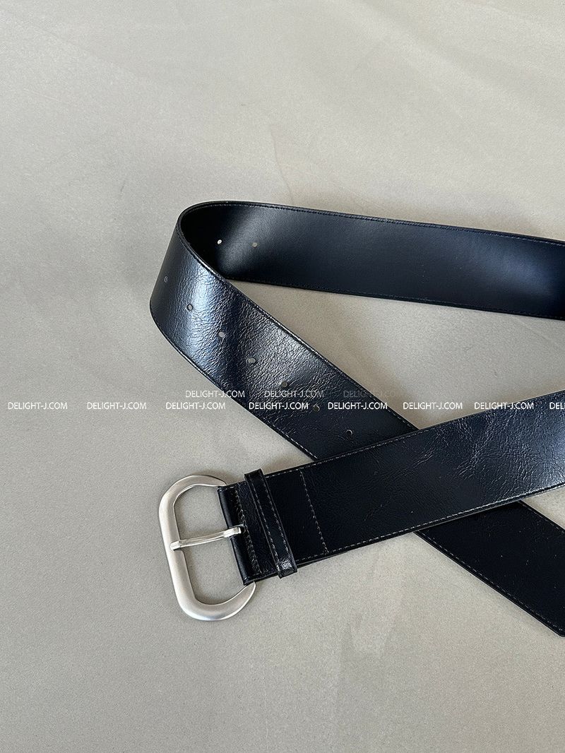 Leather Bold Wide Belt