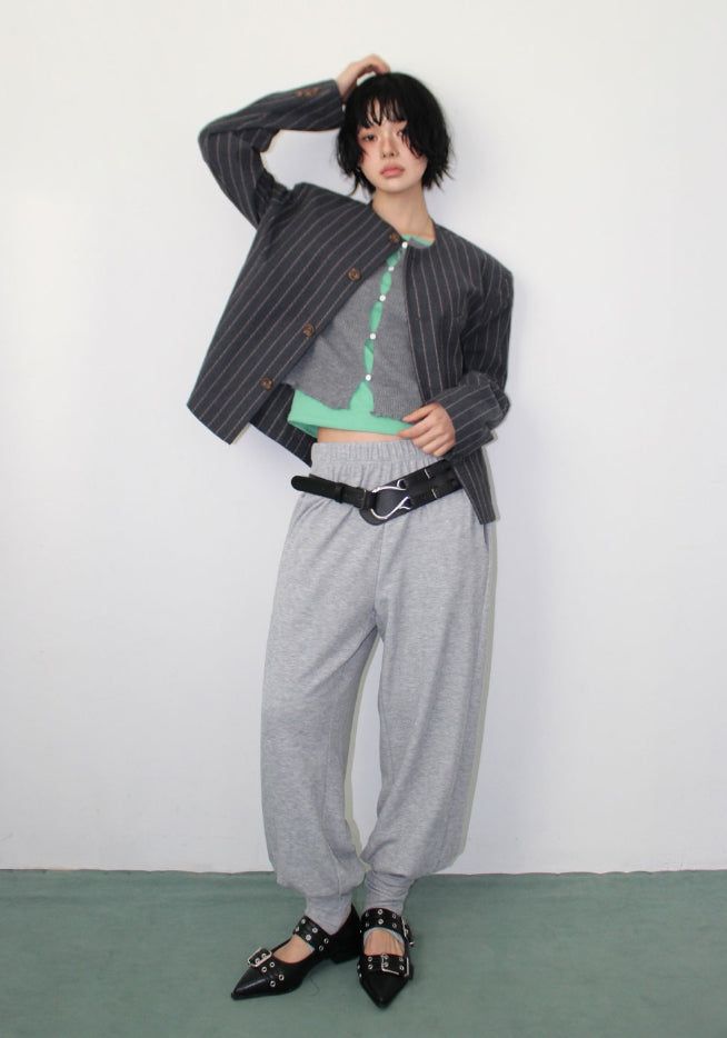 LINEN STRIPE JACKET