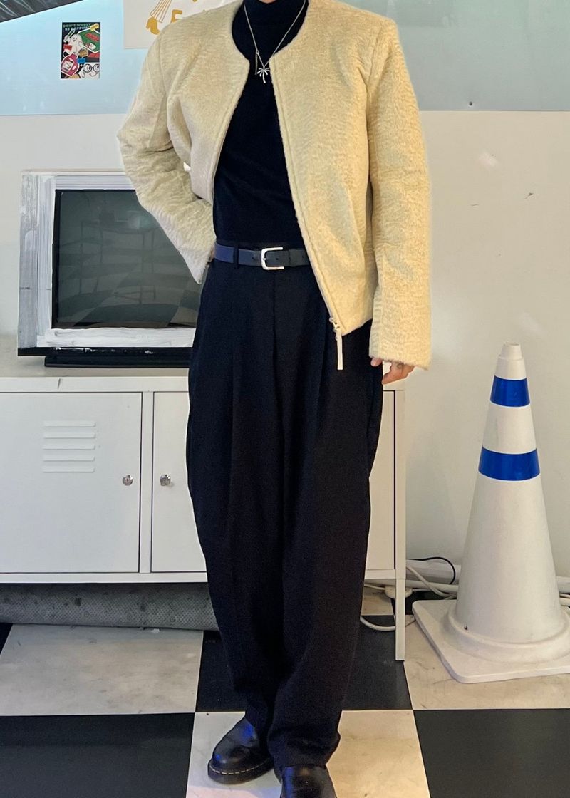 Hair crop blouson 3COLOR