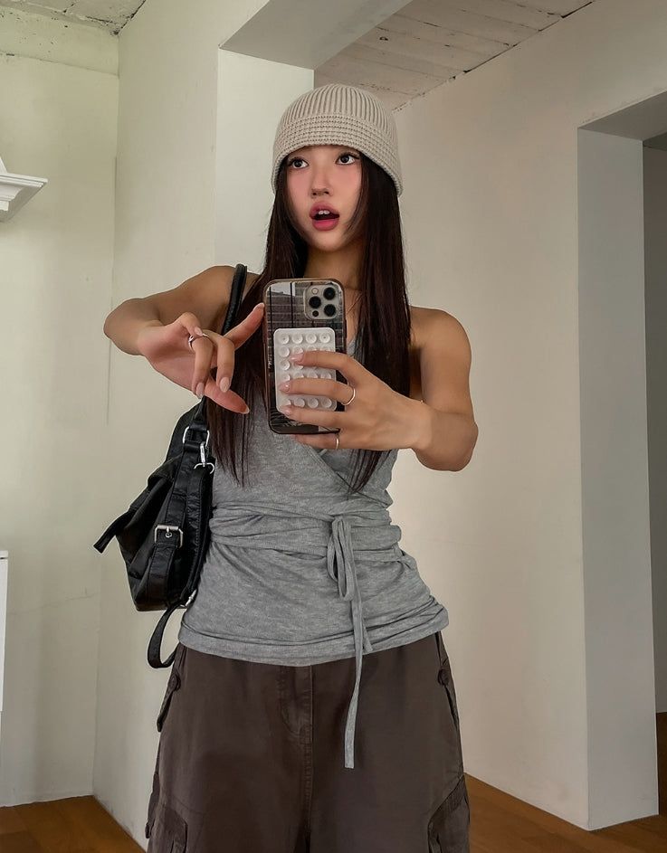 Heid Halter Layer Long Sleeveless
