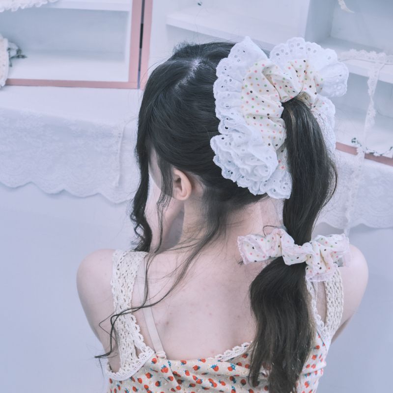 Pop Lace scrunchie_dot