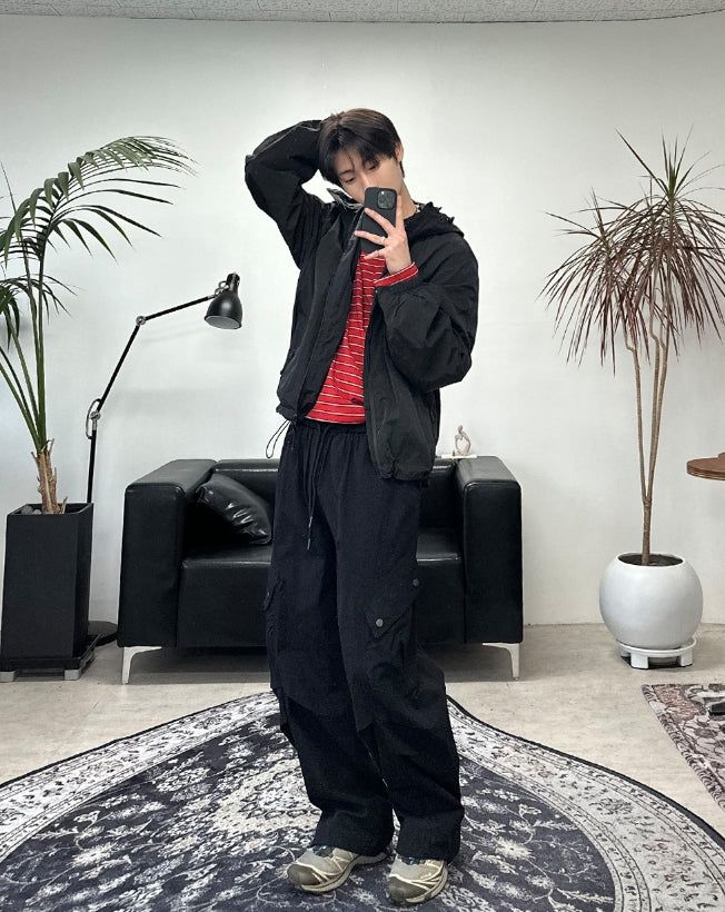 Kaneb Diagonal Cargo Banding Pants