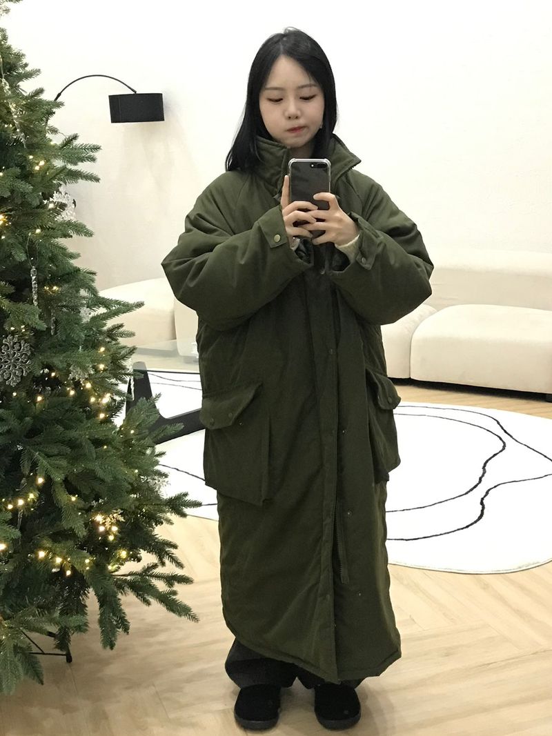 (quilted beam) Biei raglan padding coat