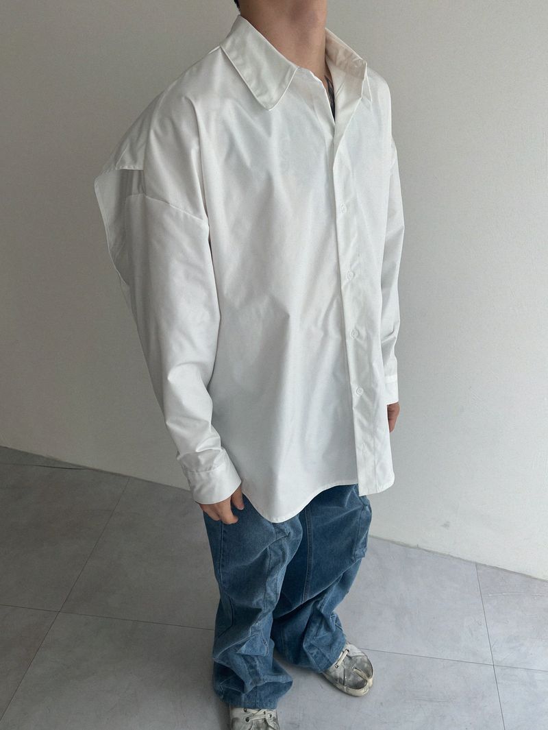 layered box shirt(2colors)