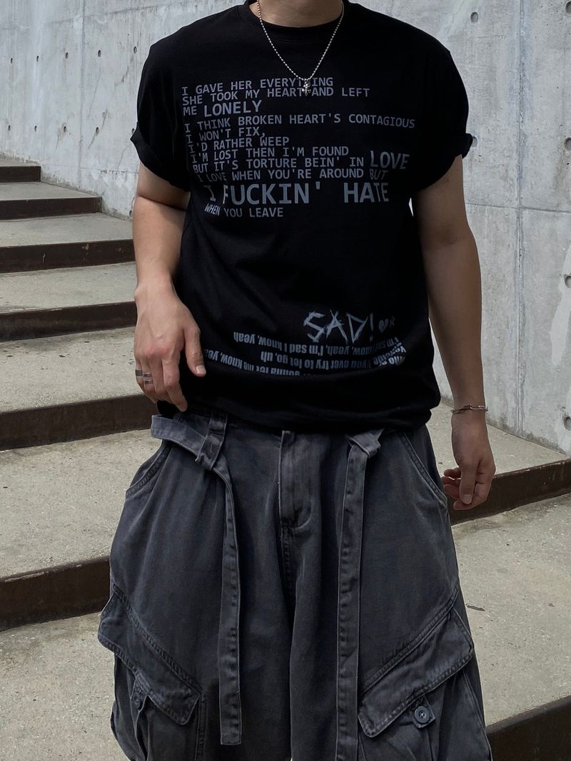 SSROOM(エスエスルーム)の「Slut Hate Crop Short Sleeve T-Shirt 3C(Tops)」