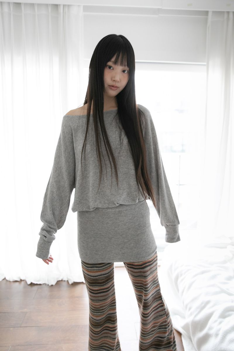 wool dolman ribbed ops(2colors)