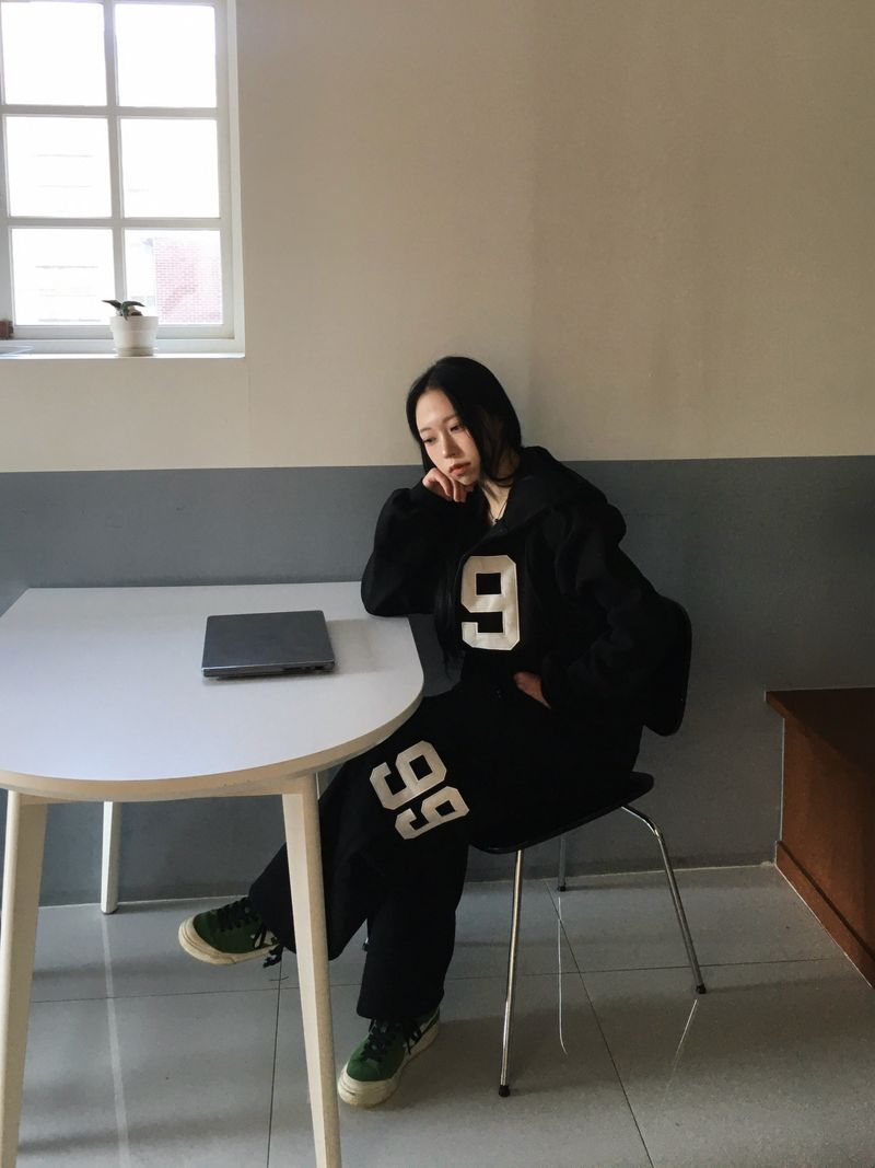 [SET] 99 Round Sweat Hoodie (3c)