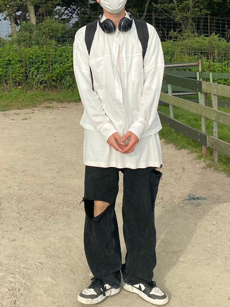 Cropped shirt jacket Unisex 2C