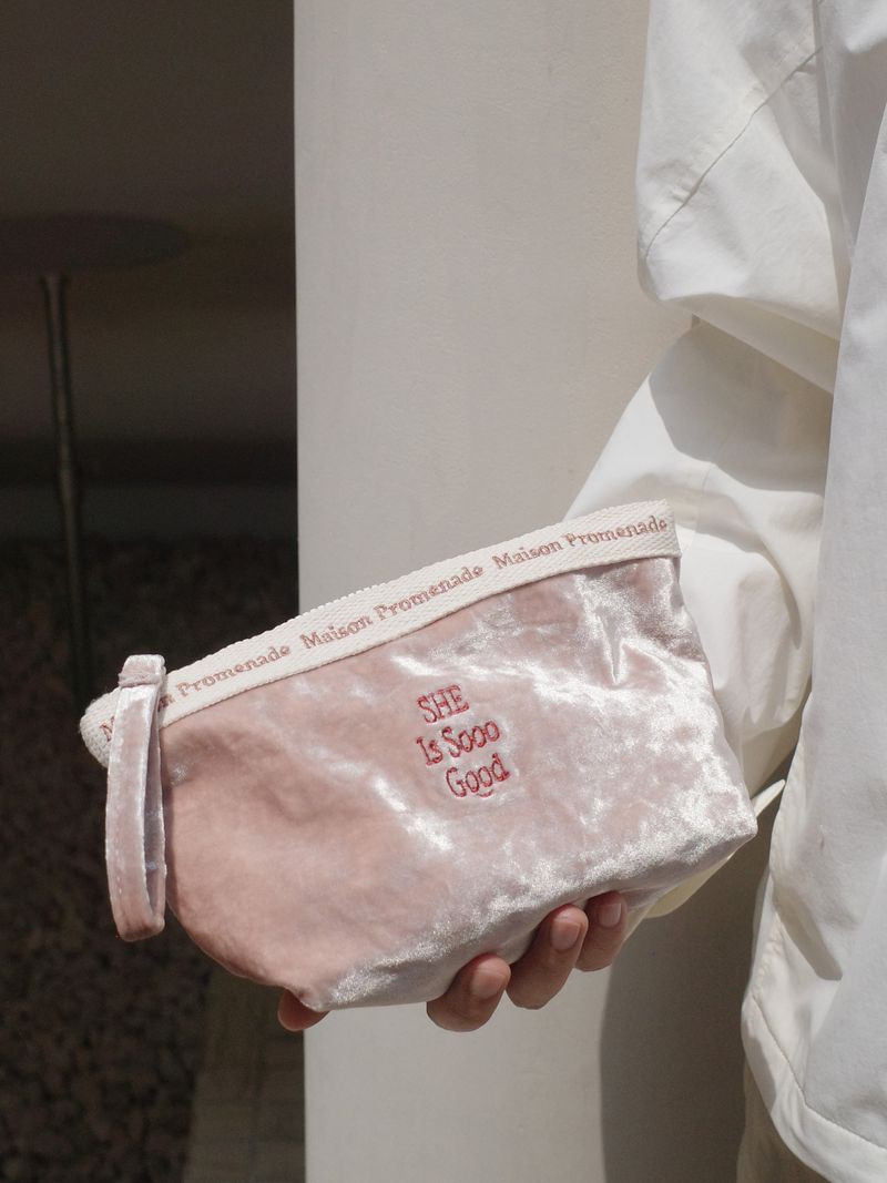 Soft Velvet Cosmetic Bag