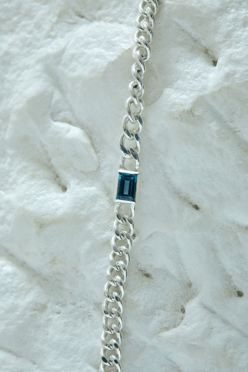 [MADE] Silver925_My Chain EM Stone_B (2colors)