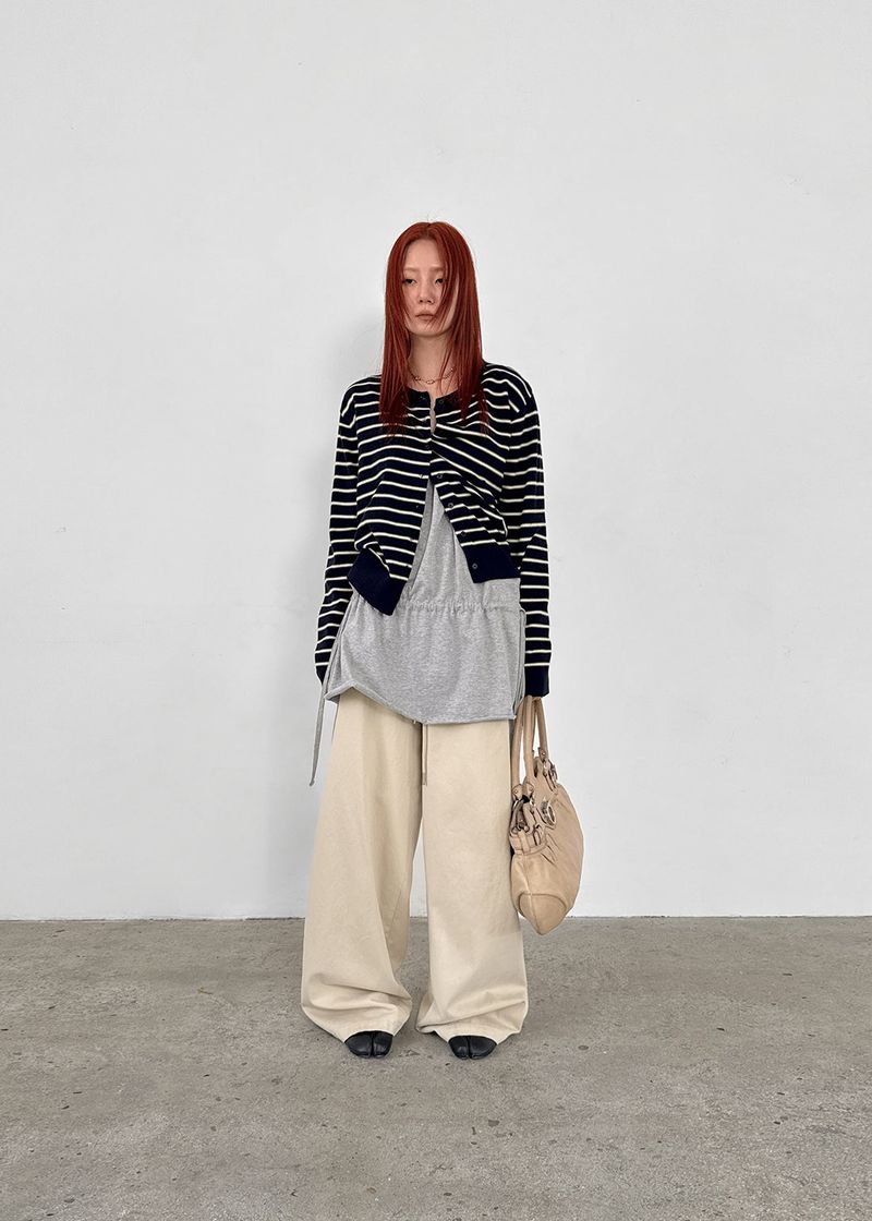 [MADE] Phoneradi Striped Knit Cardigan
