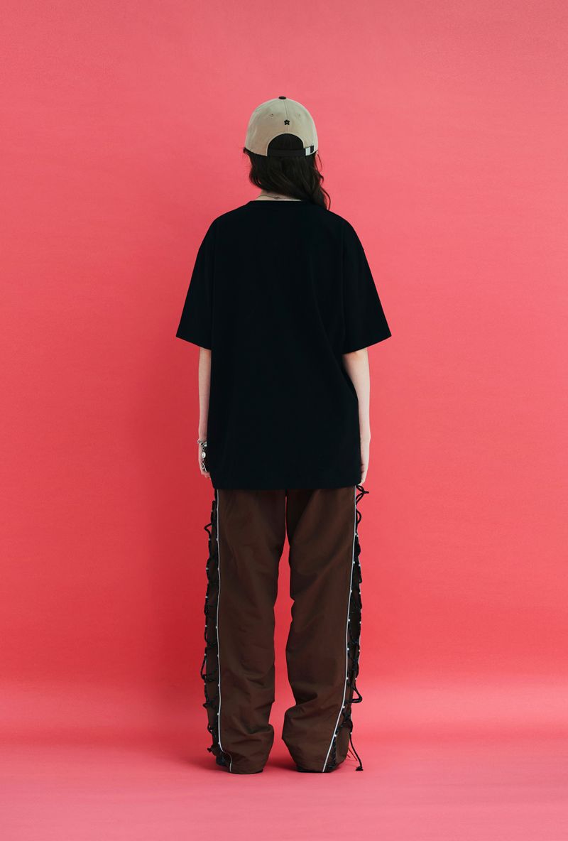 OVAL LOGO T SHIRT / BLACK
