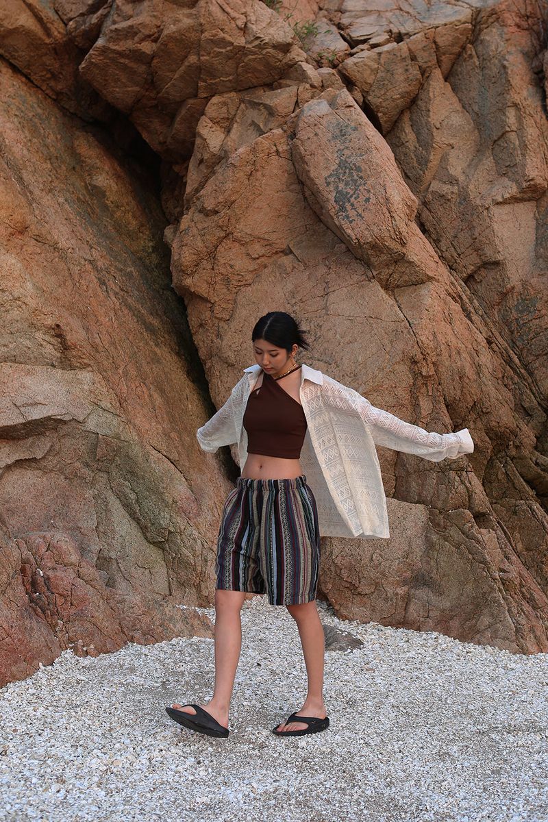 JACQUARD BERMUDA PANTS