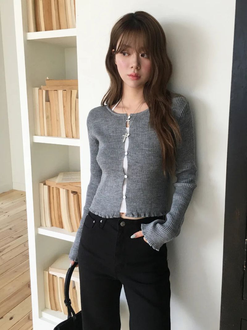 Owen frill cardigan