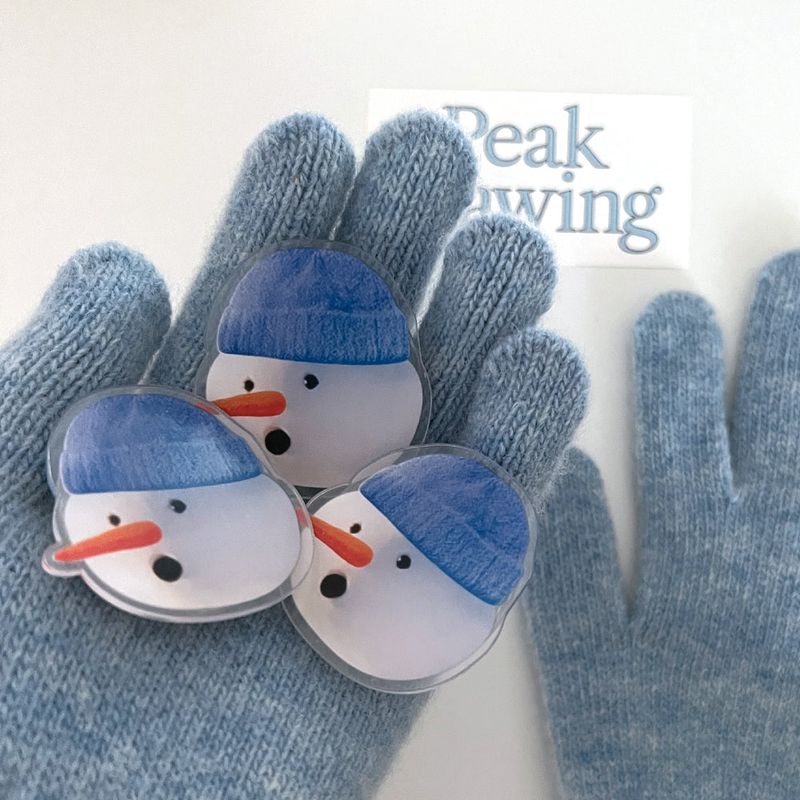 picky snowman phone gripe (acrylic)