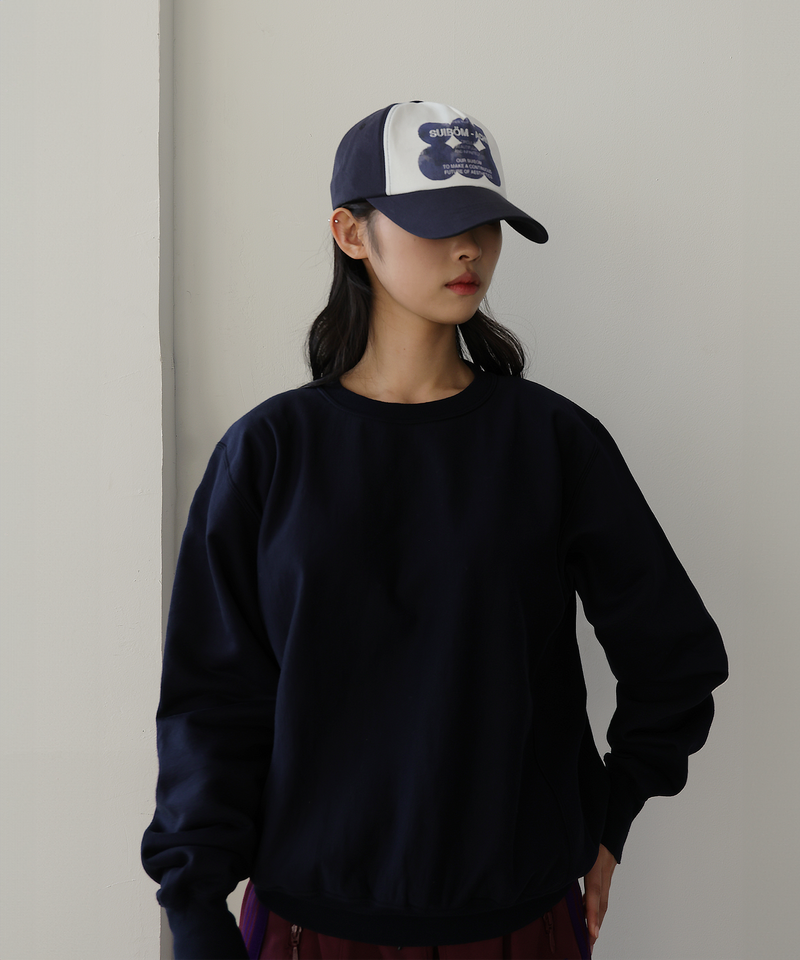 Acht Kind Of Blue ball cap - Off White / Dark navy