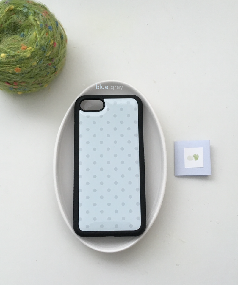 turtle N（タートルエヌ）の「[epoxy] ドット (blue • grey)（スマホグッズ/小物）」