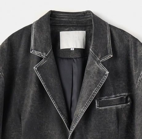Use Vintage Leather Blazer