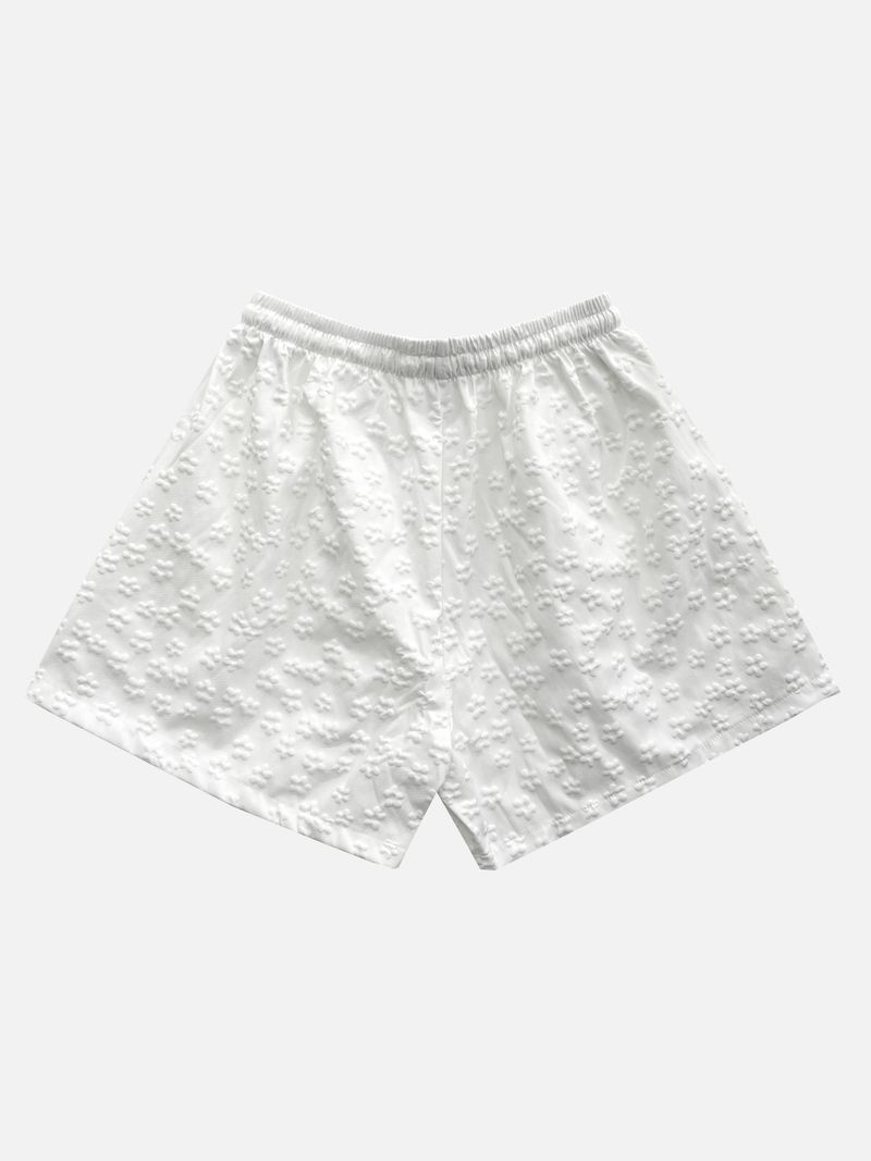 Zan Flower Embossed Short Pants (5c)
