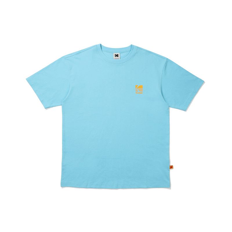 KODAK（コダック）の「BIG LOGO COTTON SHORT-SLEEVE T-SHIRT【BLUE】（Tops）」