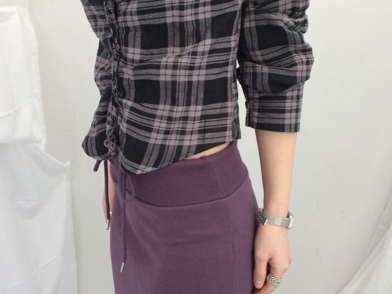 Slim Base String Long Skirt