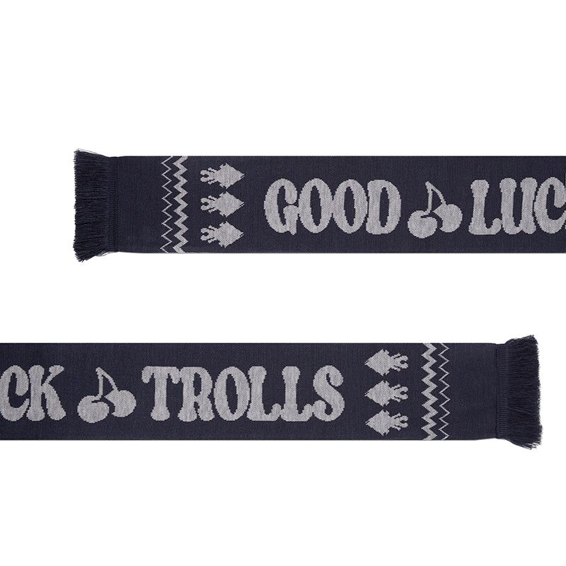 TROLLS JACQUARD KNIT MUFFLER - NAVY