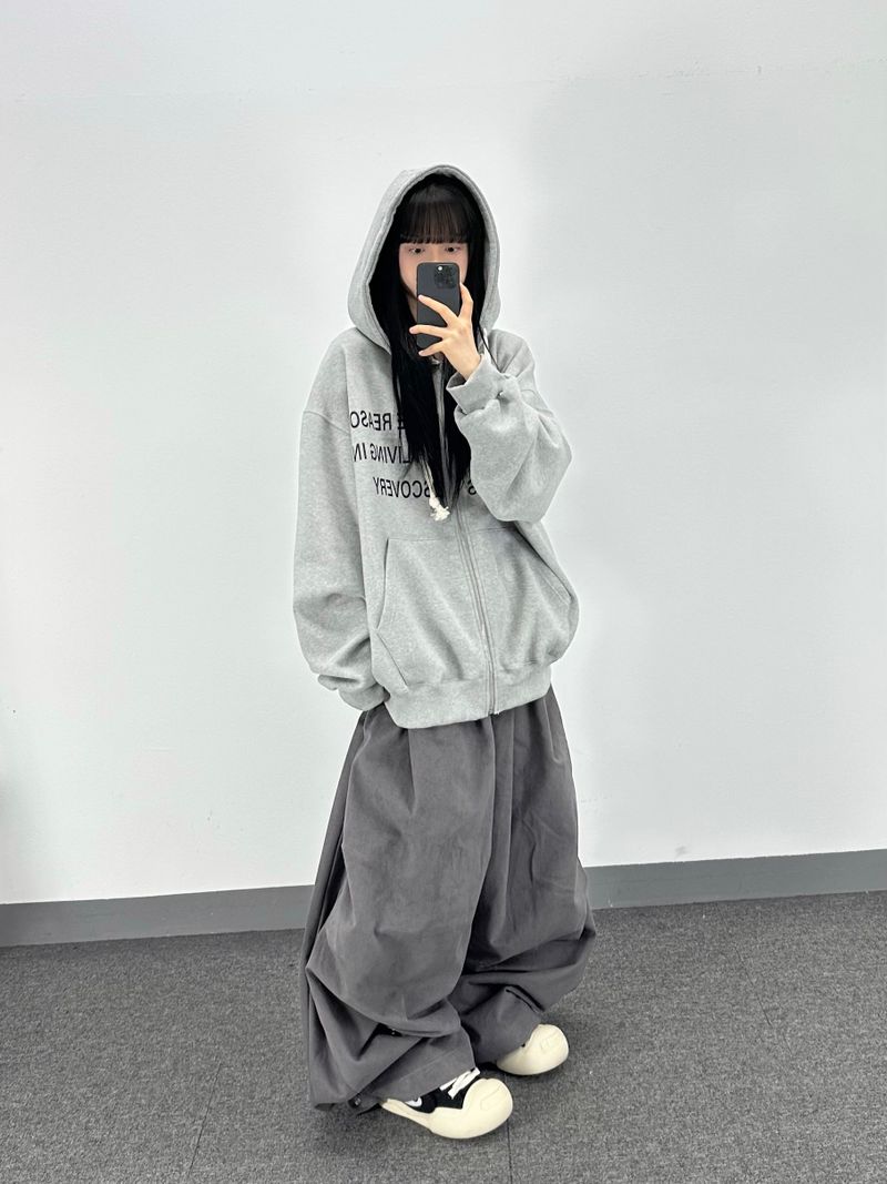 peach big balloon pants