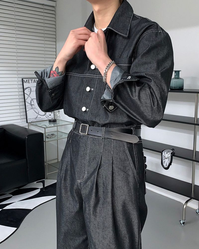 GL Stitch Jean Shirt Jacket (2 colors)