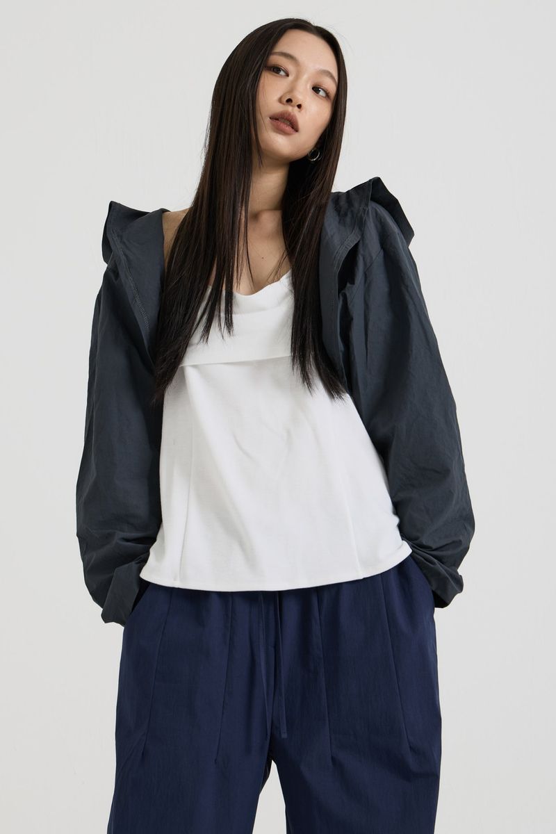 Hooded Shrug, Charcoal