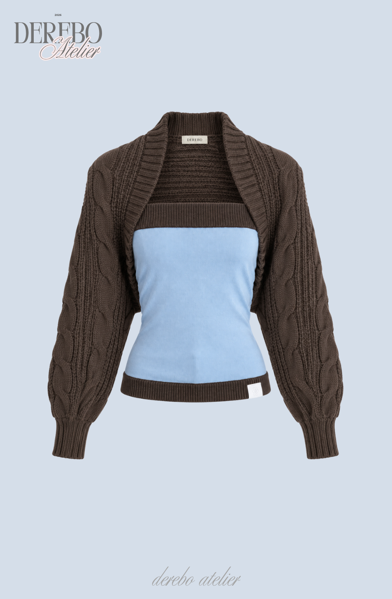 Blue Choco bolero cardigan top two-piece