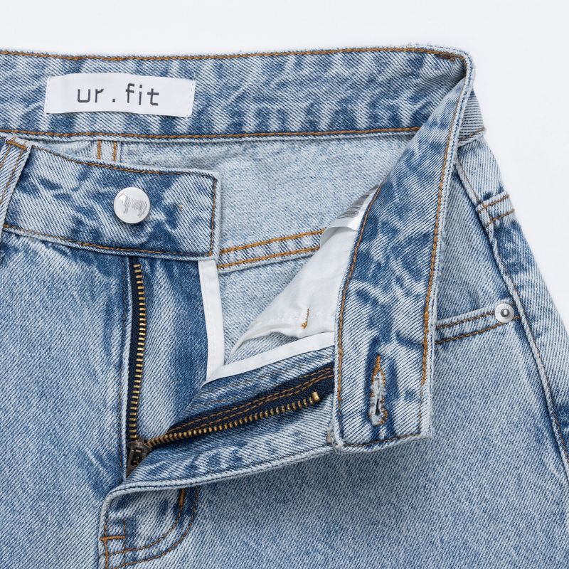 CLASSIC LOOK SEMI WIDE DENIM PANTS code 18101