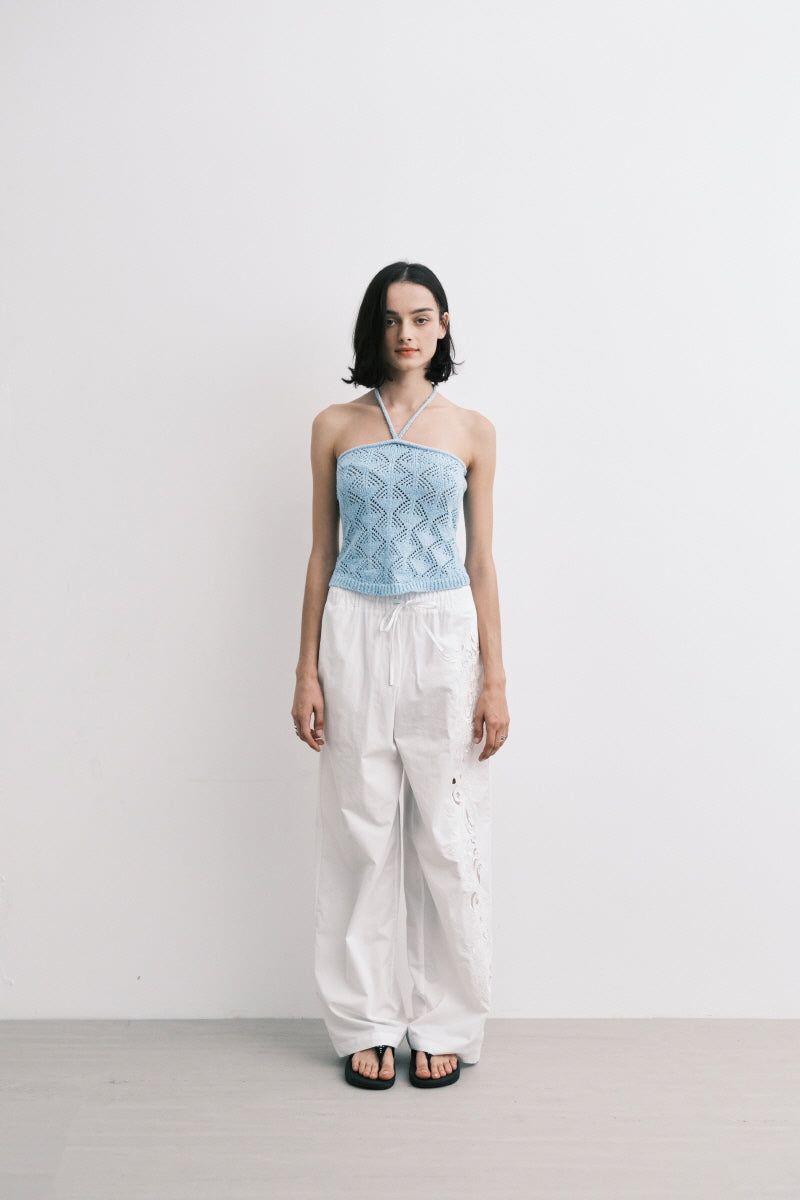 knit top (sky blue)