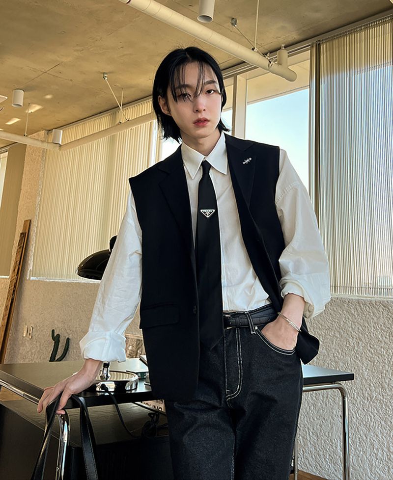 2PLAN（ツープラン）の「ローマインステッチベスト(3 color)（Tops）」