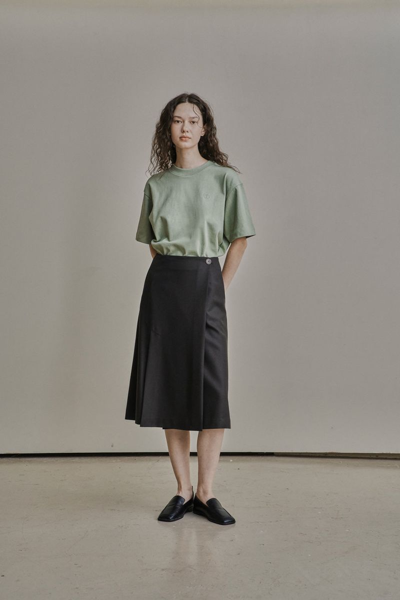 OVERSIZED LOGO EMBROIDERED T-SHIRT_GREEN