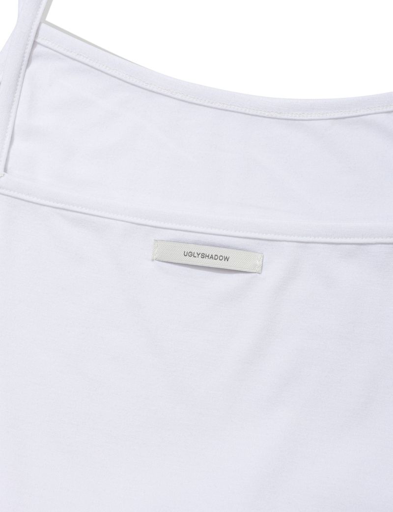 RIBBON SLEEVELESS(WHITE)