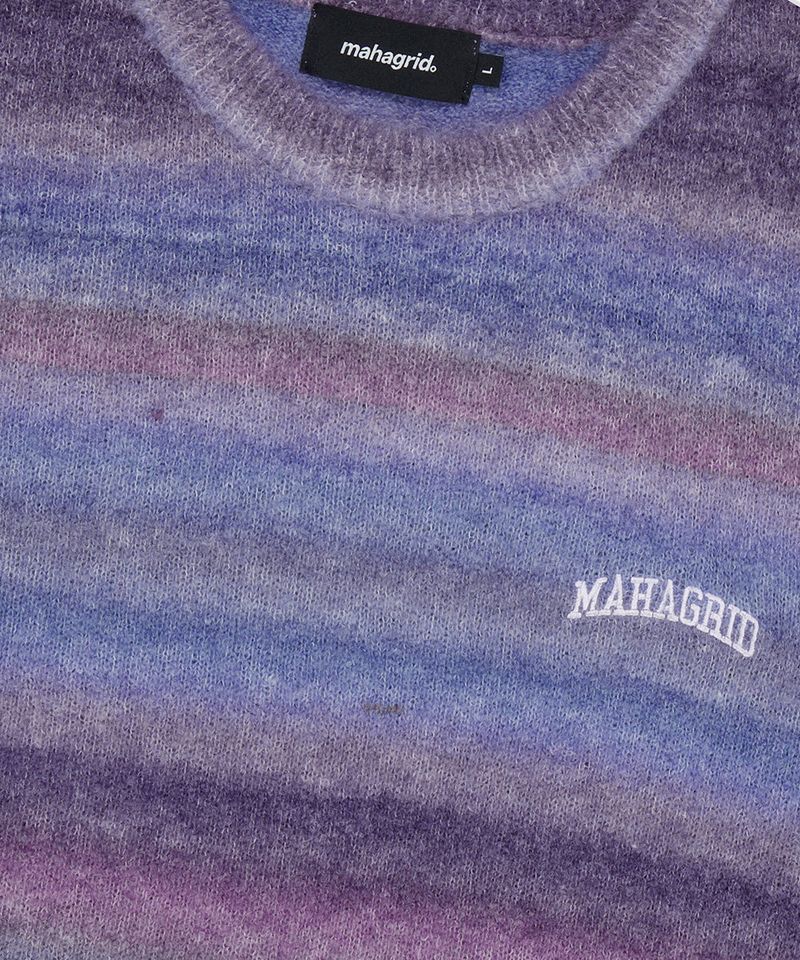 VARSITY LOGO GRADATION KNIT SWEATER